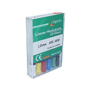 Limas Hedstron 45 a 80 Sortida 25MM Caixa com 6 UNIDADES - Injecta