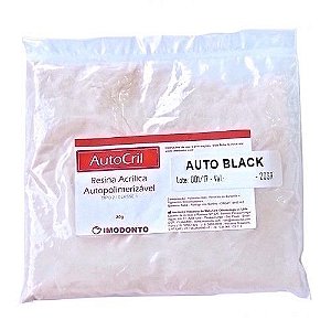 Resina Acrílica Autopolimerizável Pó AutoCril Rosa Black 20g - Imodonto