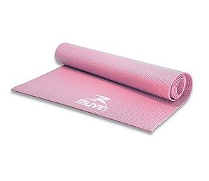 Tapete para Yoga em PVC Rosa - Muvin