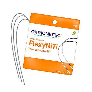 Arco Flexy Niti Thermal 35º Quadrado Inferior - Orthometric