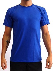 Camiseta gola redonda azul royal