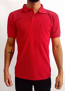 Camiseta Polo vermelho