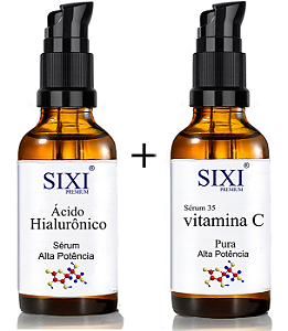 Kit Sérum Vitamina C 35 + Ácido Hialurônico