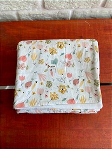 Manta Dupla Face - Floral