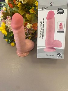 Pênis Dildo Realístico com Ventosa 22,8x4 cm