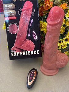 Pênis Dildo Realístico com Ventosa com Vibro 22,5x4,5 cm