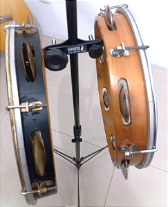 suporte duplo de pandeiro