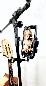 Suporte duplo celular e cavaco/banjo