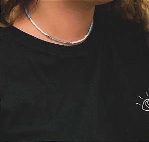 Chocker de mini miçangas | Ocean
