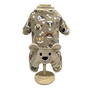 Macacão com bolso ursinho