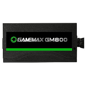 Fonte Gamemax GM800, Semi-modular, 80Plus Bronze - 800W