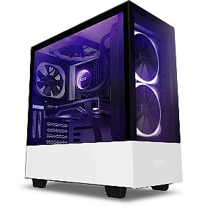 Gabinete NZXT H510 Elite, White, Mid-Tower, Painéis em vidro