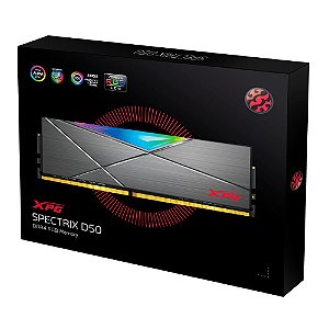 Memória XPG Spectrix D50 RGB, 16GB, 1x16GB, 3600MHz, DDR4