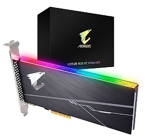 SSD PCIe Gigabyte Aorus RGB AIC, 512GB, Dissipador, 3480MBs