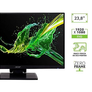 Monitor Acer Touchscreen UT241Y, 23.8", FHD, 75Hz, 4ms