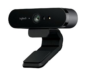 Webcam Logitech Brio 4K, com Microfone, 4K