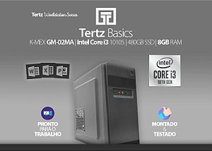 Workstation TERTZ Basics, Intel Core i3, 480GB SSD, 8GB RAM