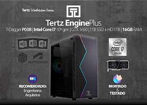 Workstation TERTZ EnginePLUS, Intel i7, GTX 1650, 16GB RAM
