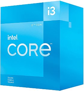 Processador Intel Core i3 12100F, 3,30GHz, 4-Core, LGA1700