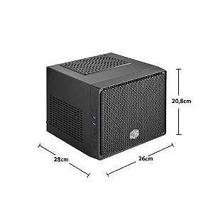 Gabinete Cooler Master Cubo Elite 110, Mini-ITX, Aço lateral