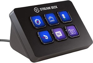 Stream Deck Elgato Mini, 6 Teclas personalizadas LCD - Preto