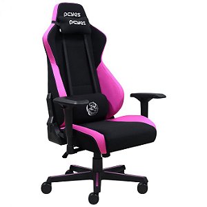 Cadeira Gamer PCYes MAD Racer V8 Turbo - Preto com Rosa