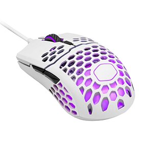 Mouse com fio Cooler Master MM711 Branco Matte, 16.000DPI, USB