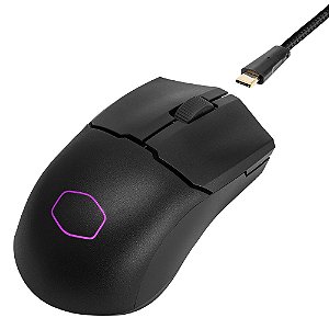 Mouse sem fio Cooler Master MM712 RGB, 19.000DPI - Preto