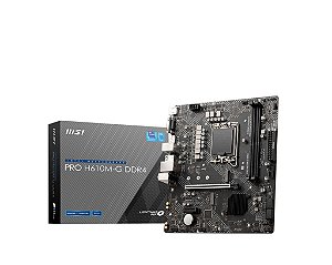 Placa Mãe MSI PRO H610M-G, DDR4, microATX, LGA1700