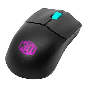 Mouse sem fio Cooler Master MM712 RGB, Edição especial 30 anos, 19.000DPI - Preto