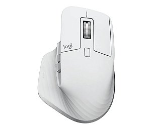Mouse sem fio Logitech MX Master 3S, 8.000DPI, USB - Cinza Claro