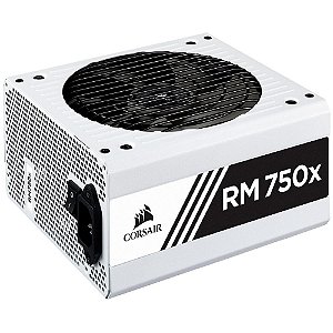 Fonte Corsair RM750X, White Edition, Full-modular, 80Plus Gold - 750W