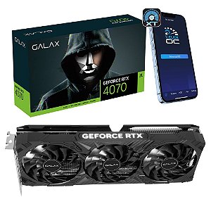 Placa de vídeo GALAX NVIDIA RTX 4070 - 12GB, GDDR6X, 192bits, 1-CLICK OC 3X