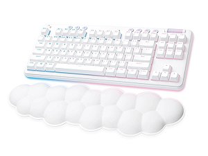 Teclado sem fio Logitech G715 LIGHTSYNC RGB Branco, Mecânico, ABNT - Switch GX Red Linear