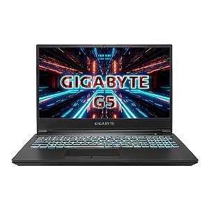 Notebook Gigabyte G5 KD, Tela 15.6" FHD, 144Hz, Intel i5-11400H, 16GB RAM DDR4, 512GB SSD, NVIDIA GeForce RTX 3060 6GB, Windows 11 - KD-52BR123SD