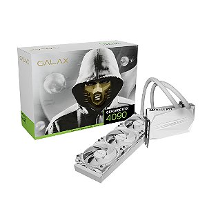 Placa de vídeo GALAX NVIDIA RTX 4090 HYDRO WHITE - 24GB, GDDR6X, 384bits, com Water Cooler