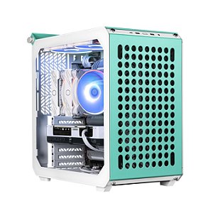 Gabinete Cooler Master QUBE 500 Flatpack, Macaron Edition, Mid-Tower, Vidro temperado