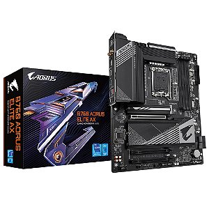 Placa Mãe Gigabyte B760 AORUS ELITE AX, WIFI, DDR5, ATX, LGA1700