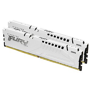 Memória Kingston Fury Beast White, 32GB, 2x16GB, 5200MHz, DDR5