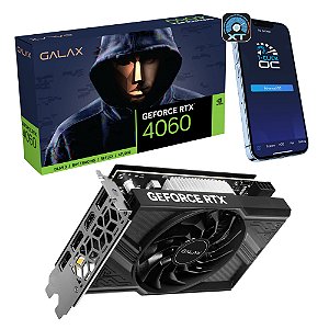 Placa de vídeo GALAX NVIDIA RTX 4060 Single Fan - 8GB, GDDR6, 128bits, OC