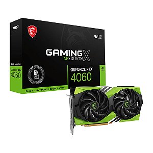 Placa de vídeo MSI Gaming X RTX 4060 NVIDIA Edition - 8GB, 128bits