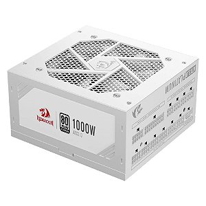 Fonte Redragon GC-PS017W, Branco, Full-modular, 80 Plus Platinum - 1000W