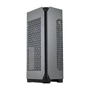 Gabinete Cooler Master NCORE 100 Max, Prata, Mini-ITX, com Fonte e Water Cooler