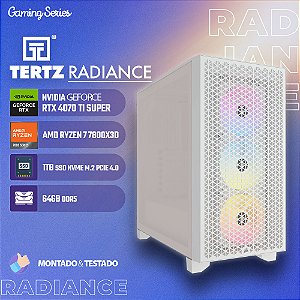 PC Gamer TERTZ Radiance, RTX 4070 TI SUPER, AMD Ryzen 7 7800X3D, 1TB SSD, 64GB DDR5, Chipset B650