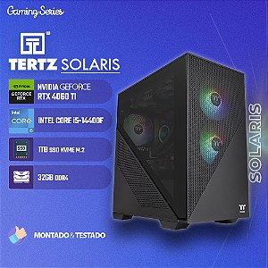 PC Gamer TERTZ Solaris, RTX 4060 Ti, Intel Core i5-14400F, 1TB SSD, 32GB DDR4, Chipset H610