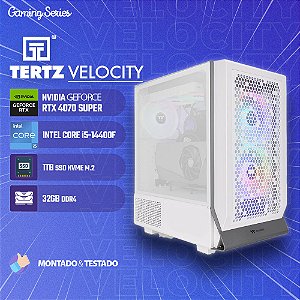 PC Gamer TERTZ Velocity, RTX 4070 SUPER, Intel Core i5-14400F, 1TB SSD, 32GB DDR4, Chipset B760