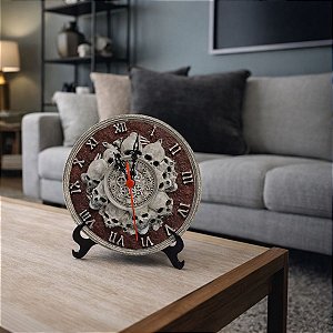 Relógio Decorativo De Caveiras Estilo Gótico / Dark2