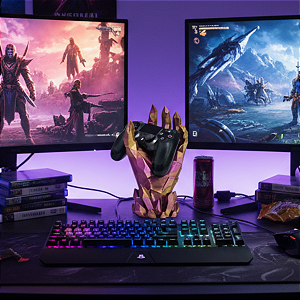 Suporte para Controle Gamer – Mão Geométrica Futurista