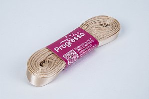 Fita de Cetim Bege Cor 236 - 01 unidade - Progresso - Kafe Embalagens