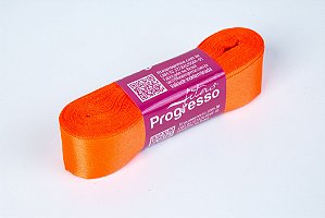Fita de Cetim Laranja Cítrico Cor 278 - 01 unidade - Progresso - Kafe Embalagens